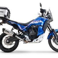 Egzoz ile uyumlu Yamaha Tenere 700 2021-2024, Furore-X Titanio, Egzoz yasal, onaylı, çıkarılabilir db killer ve bağlantı borulu susturucu 