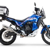 Egzoz ile uyumlu Yamaha Tenere 700 2021-2024, Furore-X Acciaio Inox, Egzoz yasal, onaylı, çıkarılabilir db killer ve bağlantı borulu susturucu 