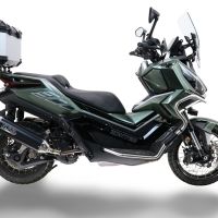 Topkoffer GPR TECH compatibel met  Zontes 368 G 2025/2026 Alüminyum, gümüş renginde üst kasa, tavan rafı ve özel plaka dahil Kapasite Litre 35