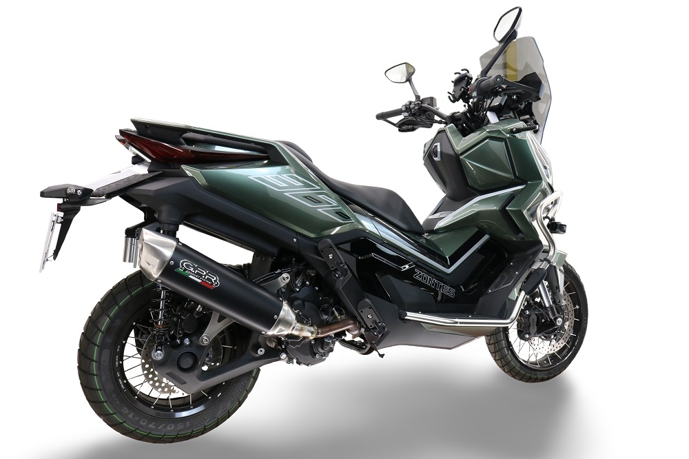 Egzoz ile uyumlu Zontes 365D 2024-2026, Furore-X Scooter, Dbkiller'lı özel bağlantı borusunu içeren yarış egzoz sistemi 