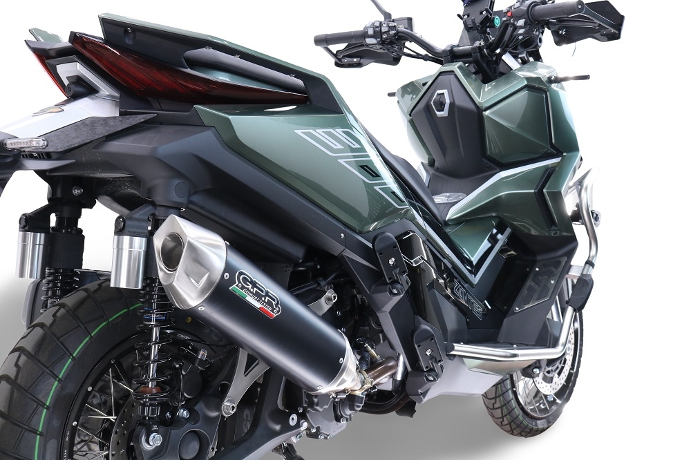 Egzoz ile uyumlu Zontes 365D 2024-2026, Furore-X Scooter, Dbkiller'lı özel bağlantı borusunu içeren yarış egzoz sistemi 