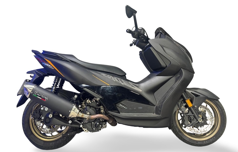 GPR exhaust compatible with  Zontes 365E 2024-2026, Furore-X Scooter, Slip-on including silencer approved for noise,db killer and catalyst compliant for inspection 