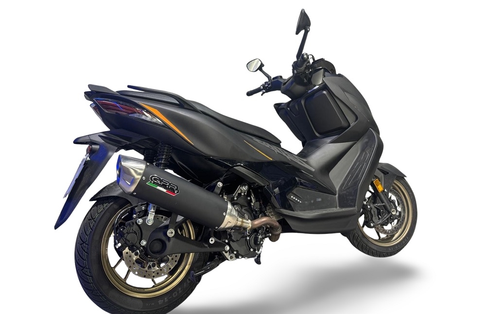 GPR exhaust compatible with  Zontes 365E 2024-2026, Furore-X Scooter, Slip-on including silencer approved for noise,db killer and catalyst compliant for inspection 