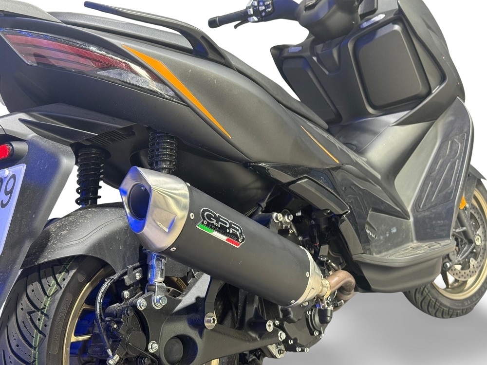GPR exhaust compatible with  Zontes 365E 2024-2026, Furore-X Scooter, Slip-on including silencer approved for noise,db killer and catalyst compliant for inspection 